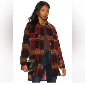Sanctuary// EUC Midi Shacket in Carson Plaid